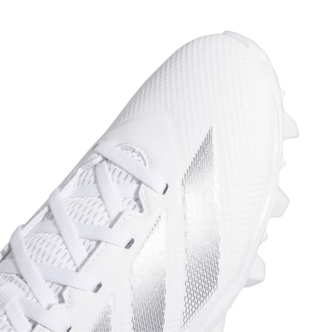 Adidas - Men's Adizero Impact.2 Molded 'White Silver Metallic' - Cloud White / Silver Metallic / Cloud White