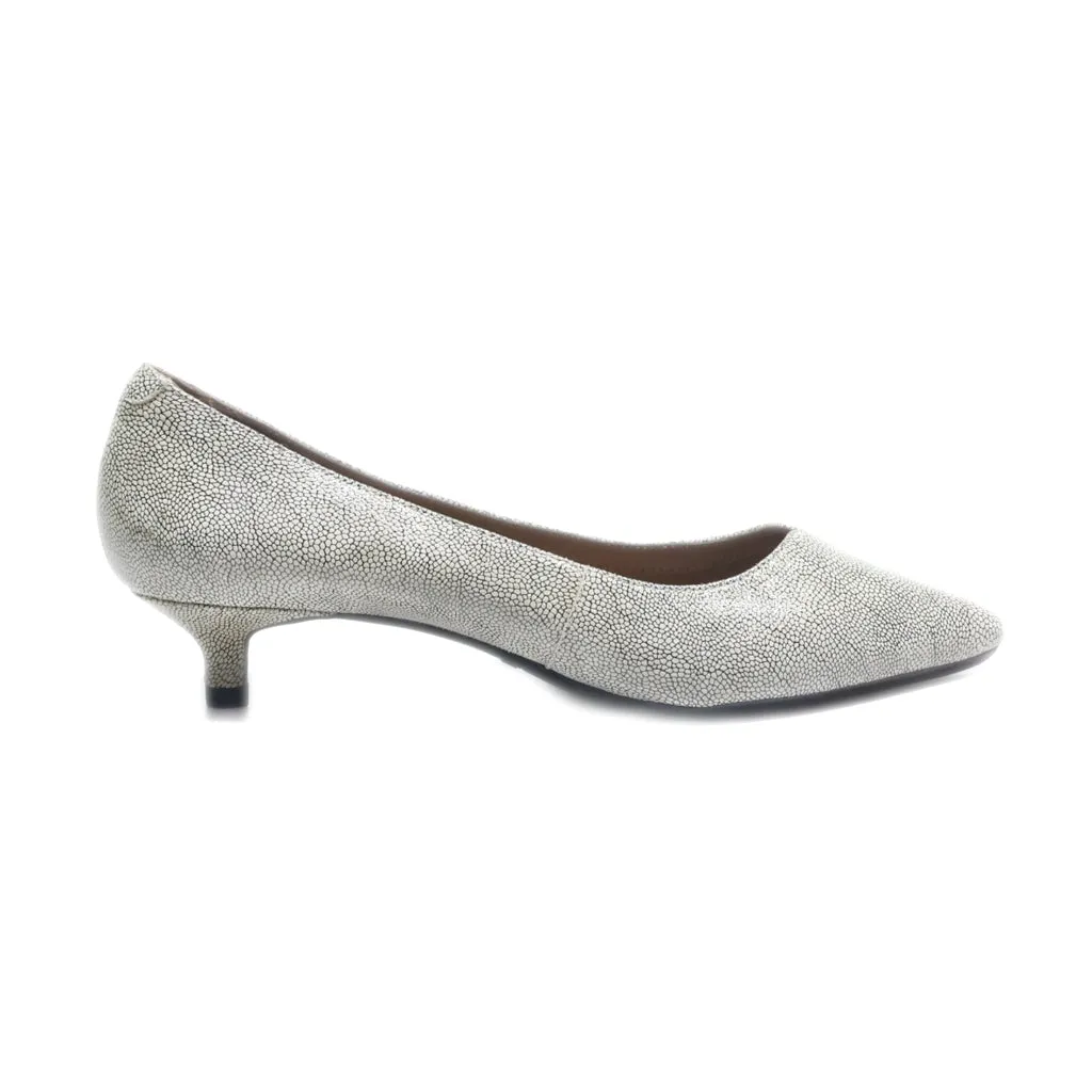 Aerosoles Kitten Heels Leather Grey Colour For Women