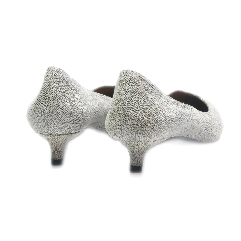 Aerosoles Kitten Heels Leather Grey Colour For Women