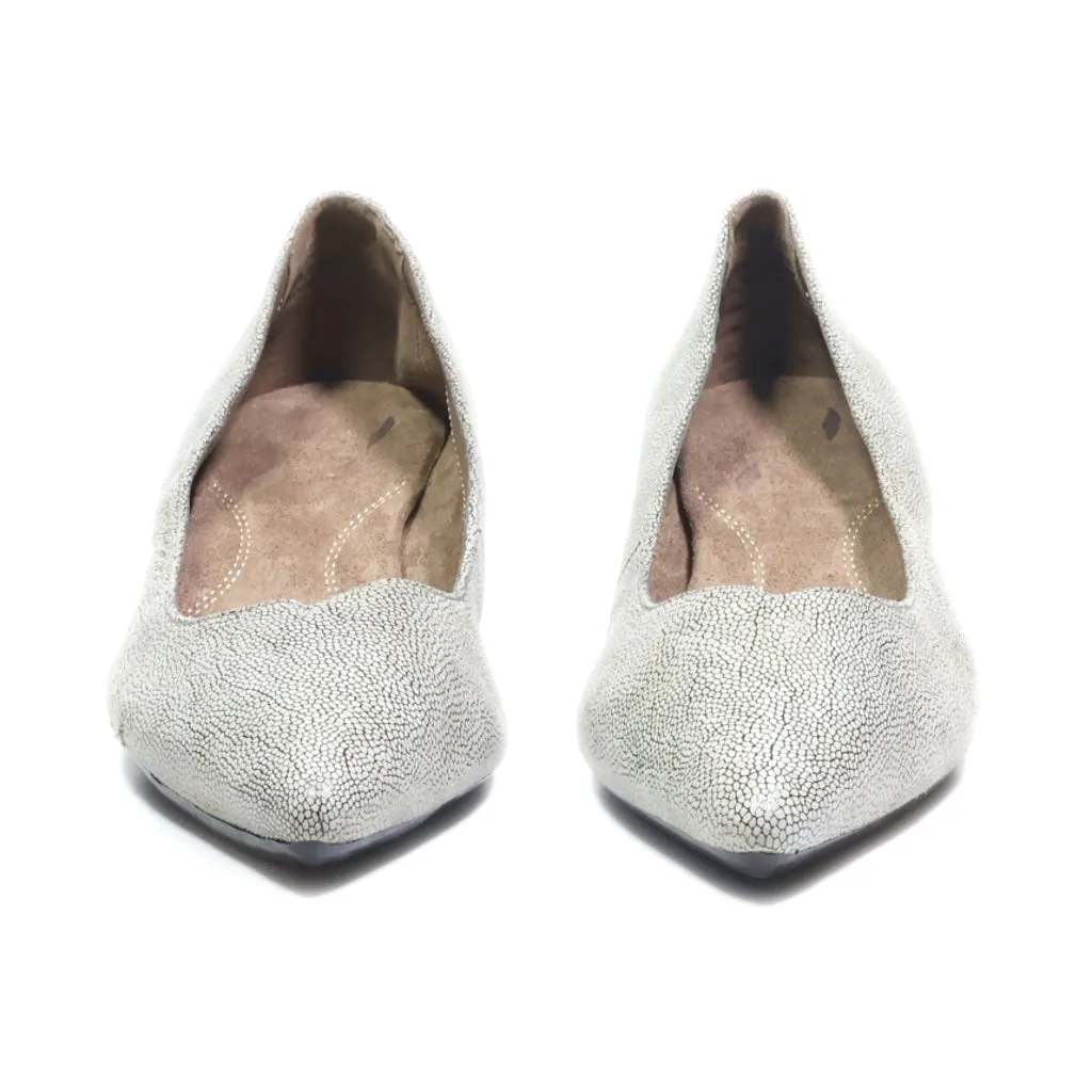 Aerosoles Kitten Heels Leather Grey Colour For Women
