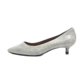 Aerosoles Kitten Heels Leather Grey Colour For Women