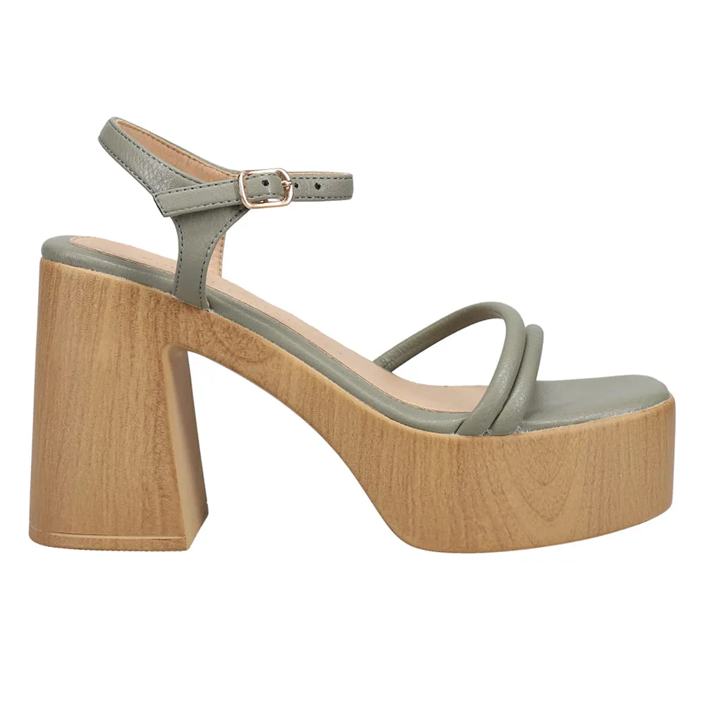 Avianna Block Heel Platform Ankle Strap Dress Sandals