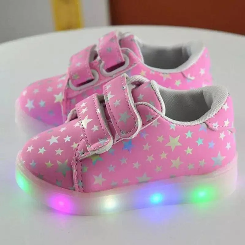 Casual Unisex Boy Girl  Led Luminous Sneakers Shoes