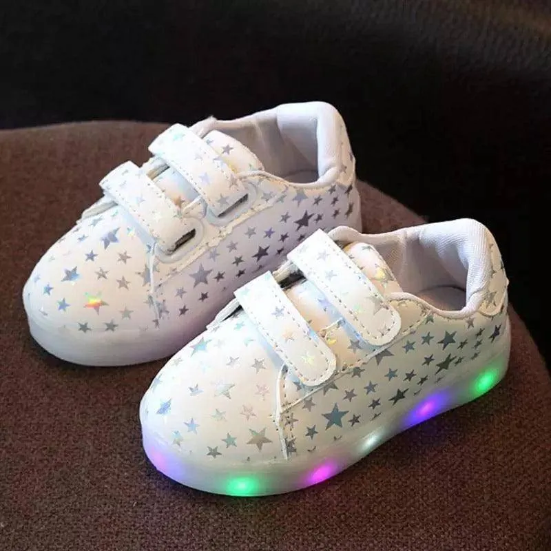 Casual Unisex Boy Girl  Led Luminous Sneakers Shoes