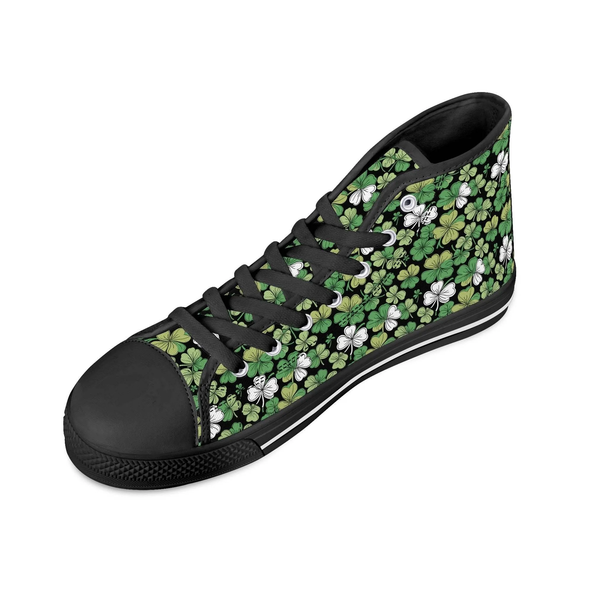 Clover Patch Mens High Top Canvas Shoes