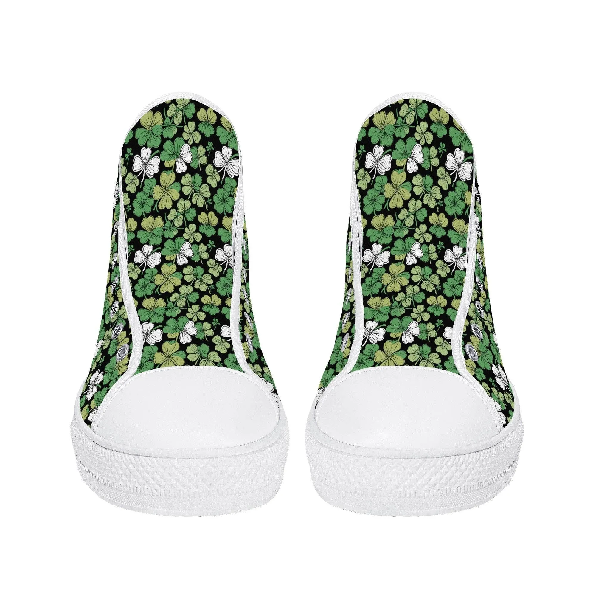 Clover Patch Mens High Top Canvas Shoes