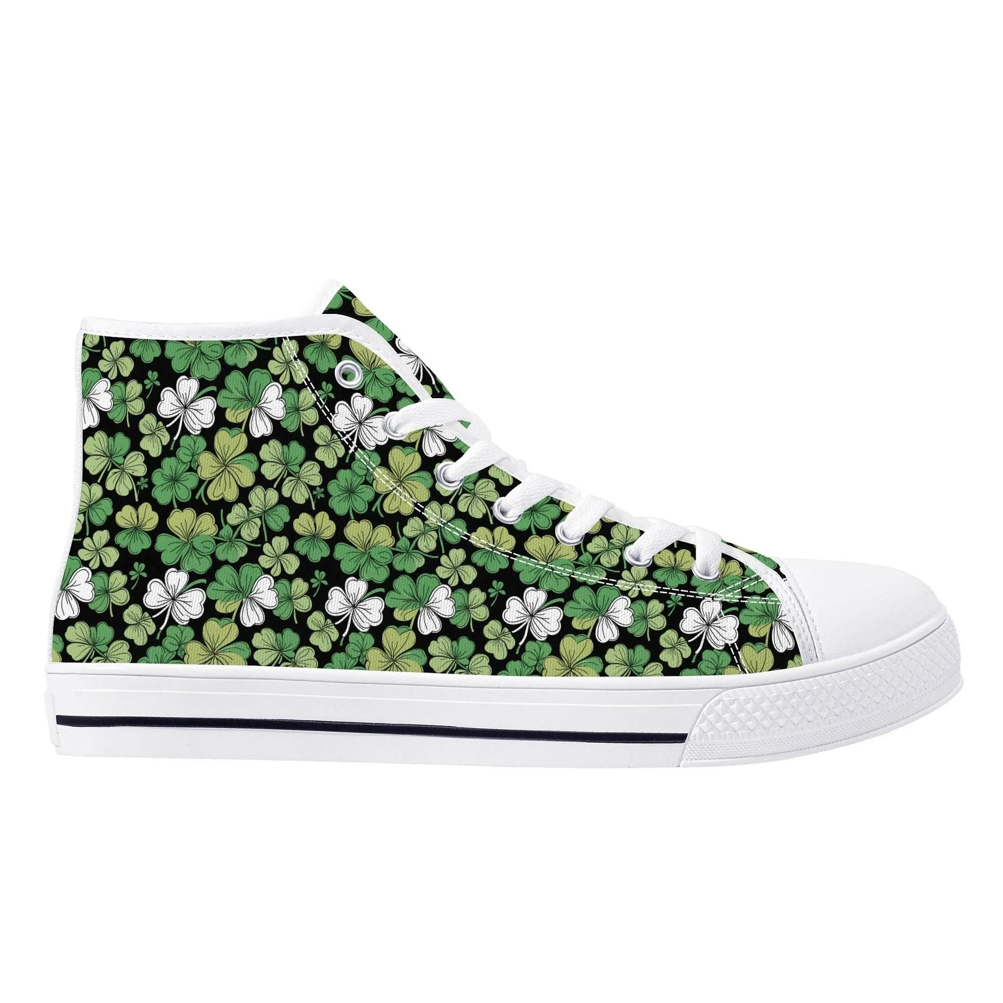Clover Patch Mens High Top Canvas Shoes