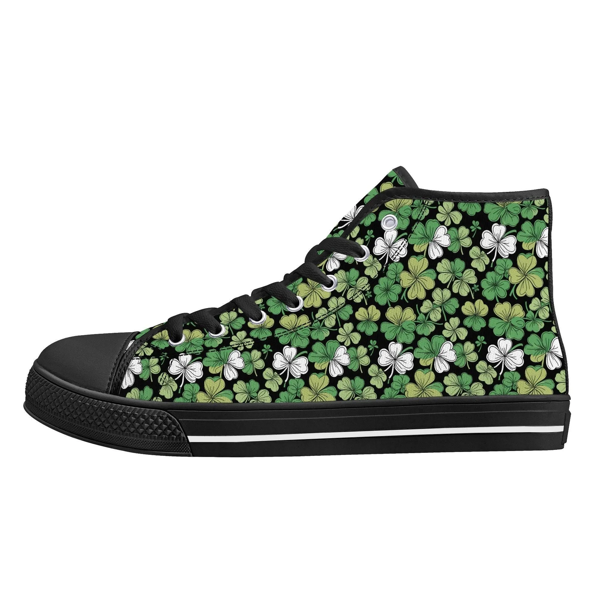 Clover Patch Mens High Top Canvas Shoes