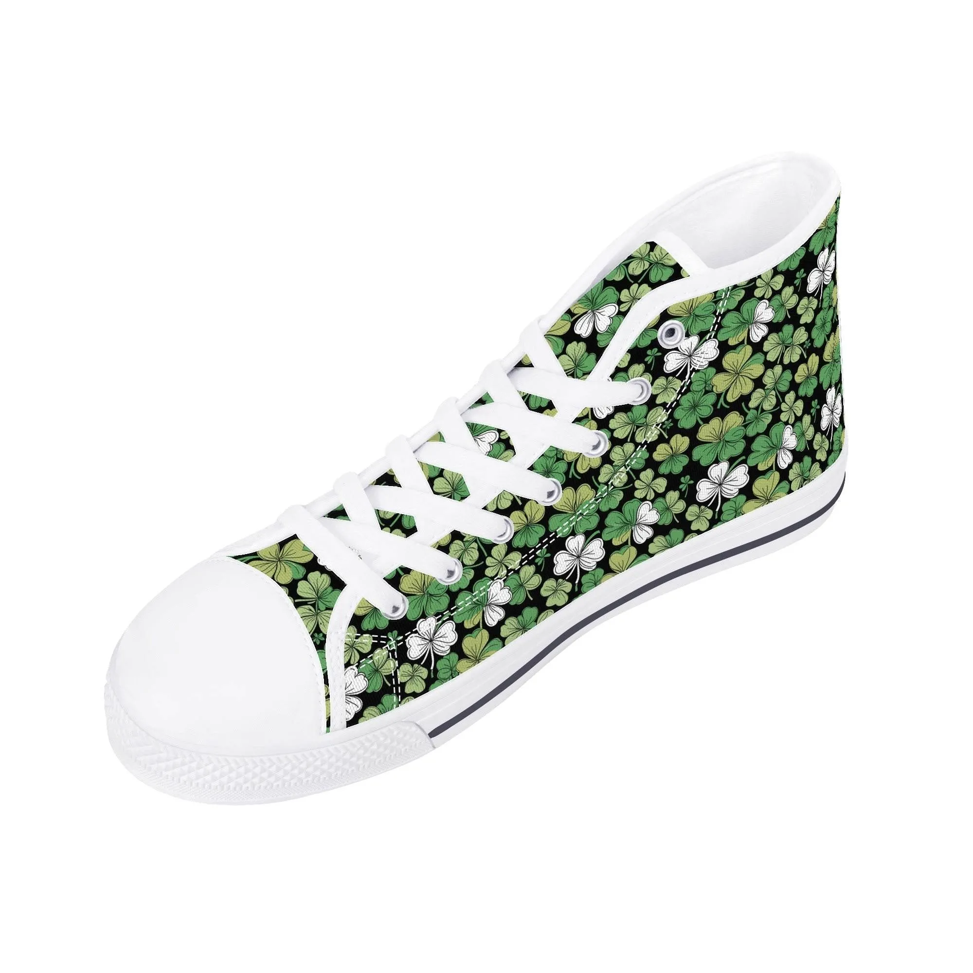 Clover Patch Mens High Top Canvas Shoes