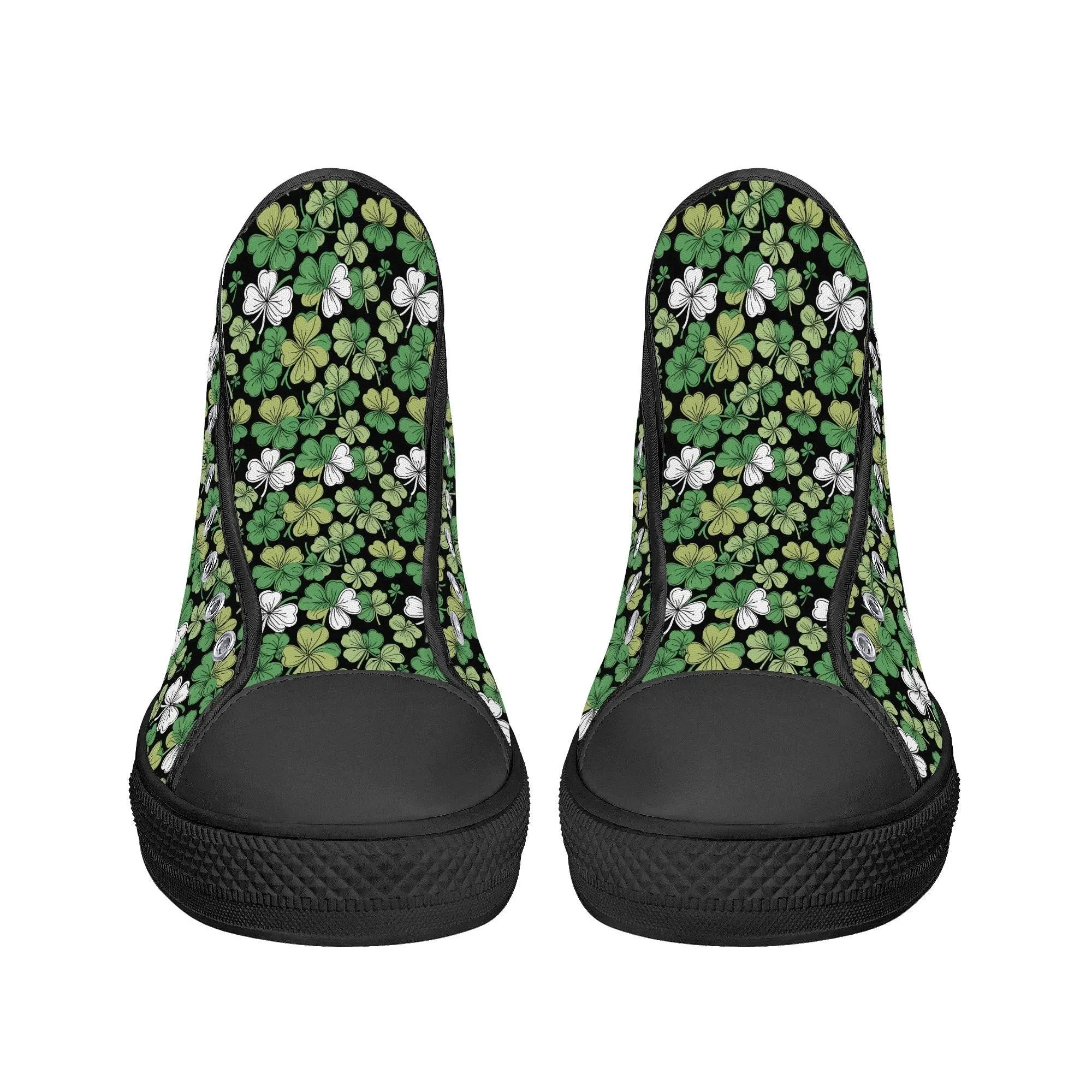 Clover Patch Mens High Top Canvas Shoes