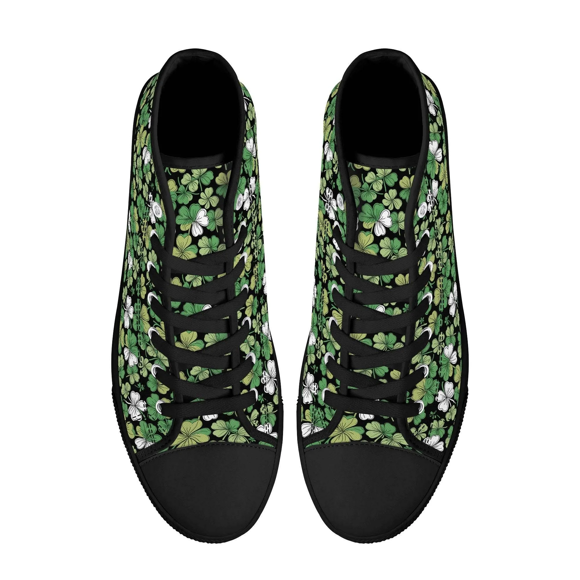 Clover Patch Mens High Top Canvas Shoes
