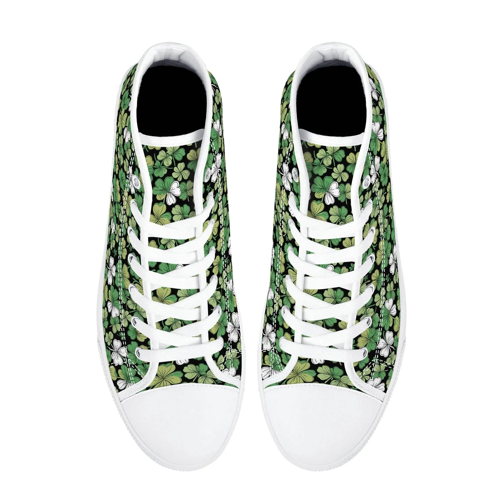 Clover Patch Mens High Top Canvas Shoes