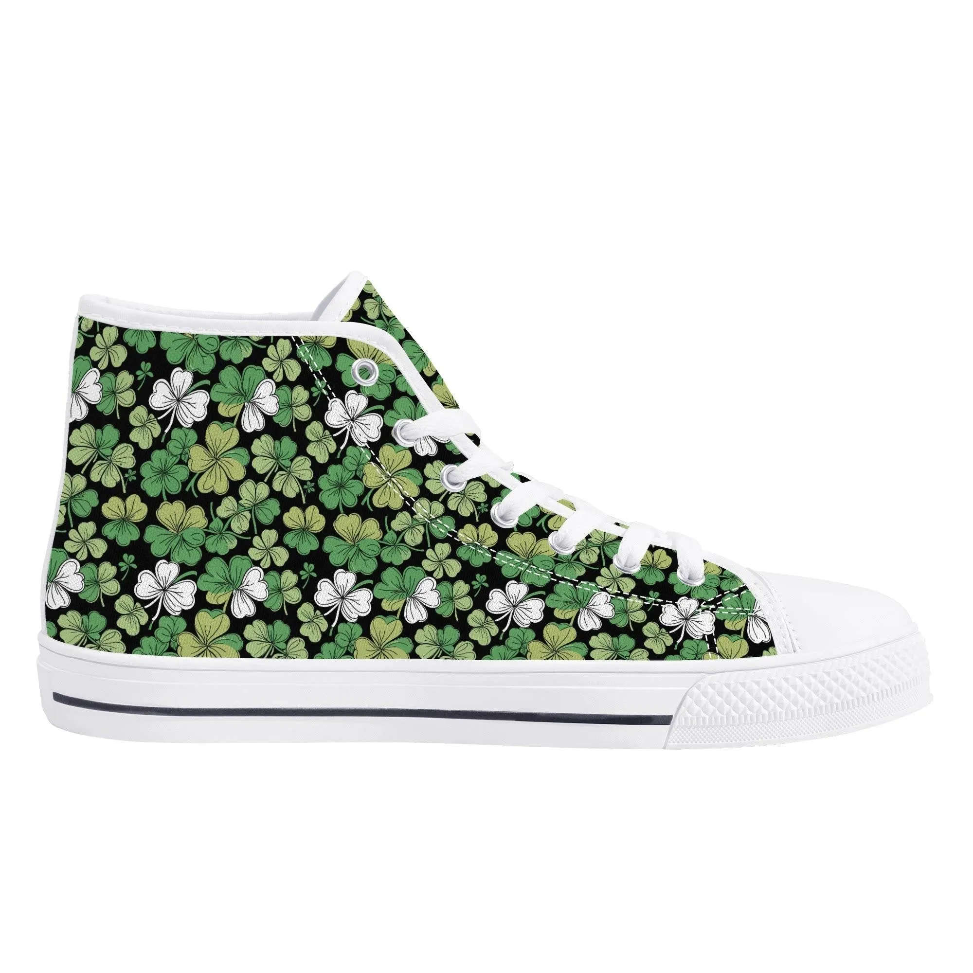 Clover Patch Mens High Top Canvas Shoes