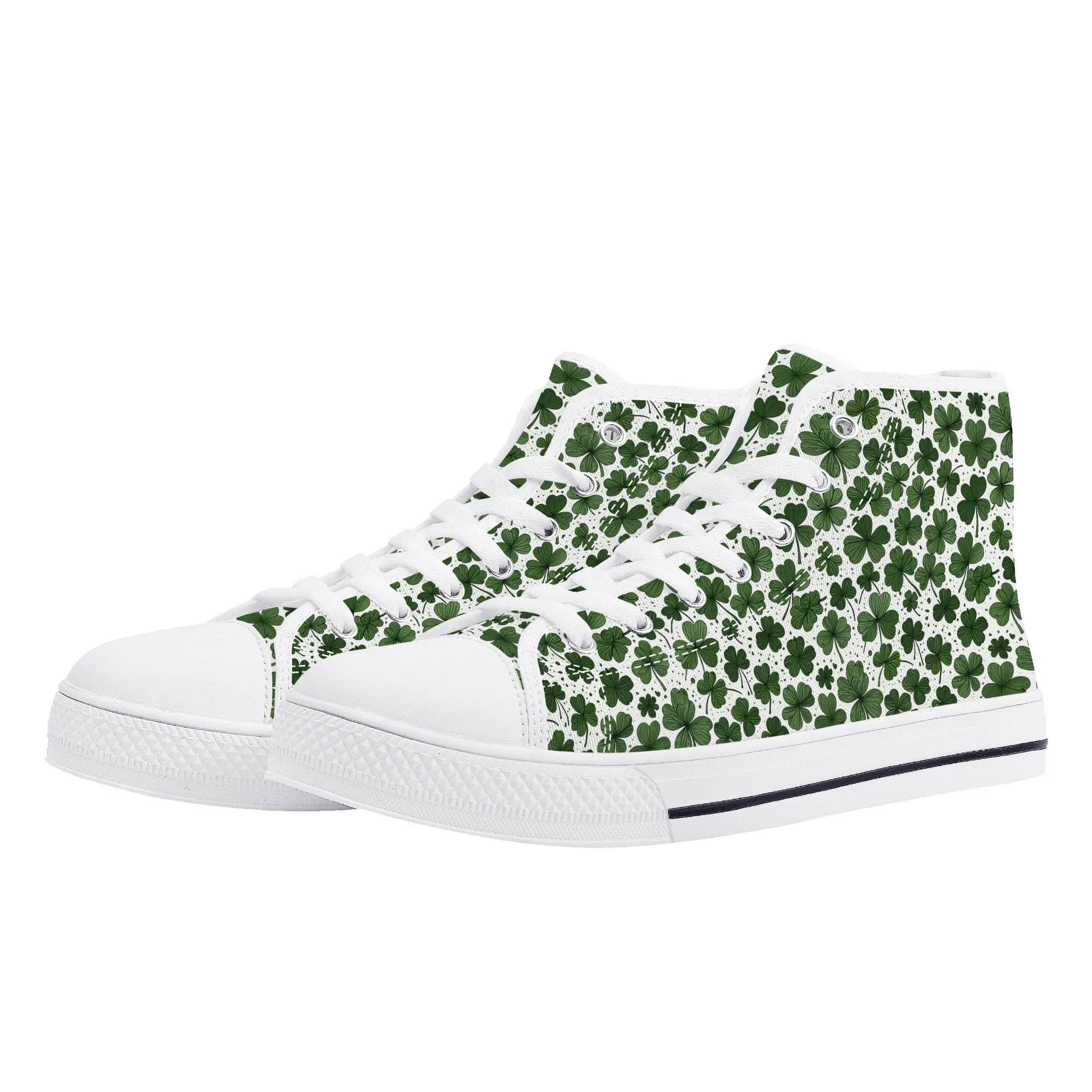 Clovers Mens High Top Canvas Shoes