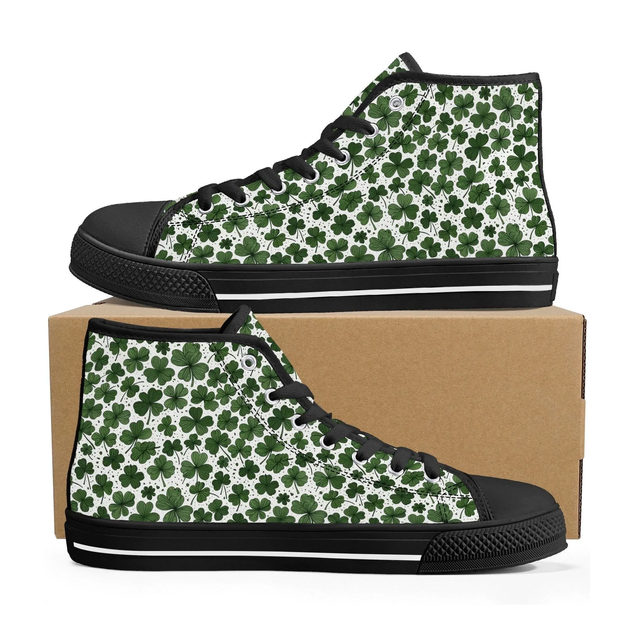 Clovers Mens High Top Canvas Shoes