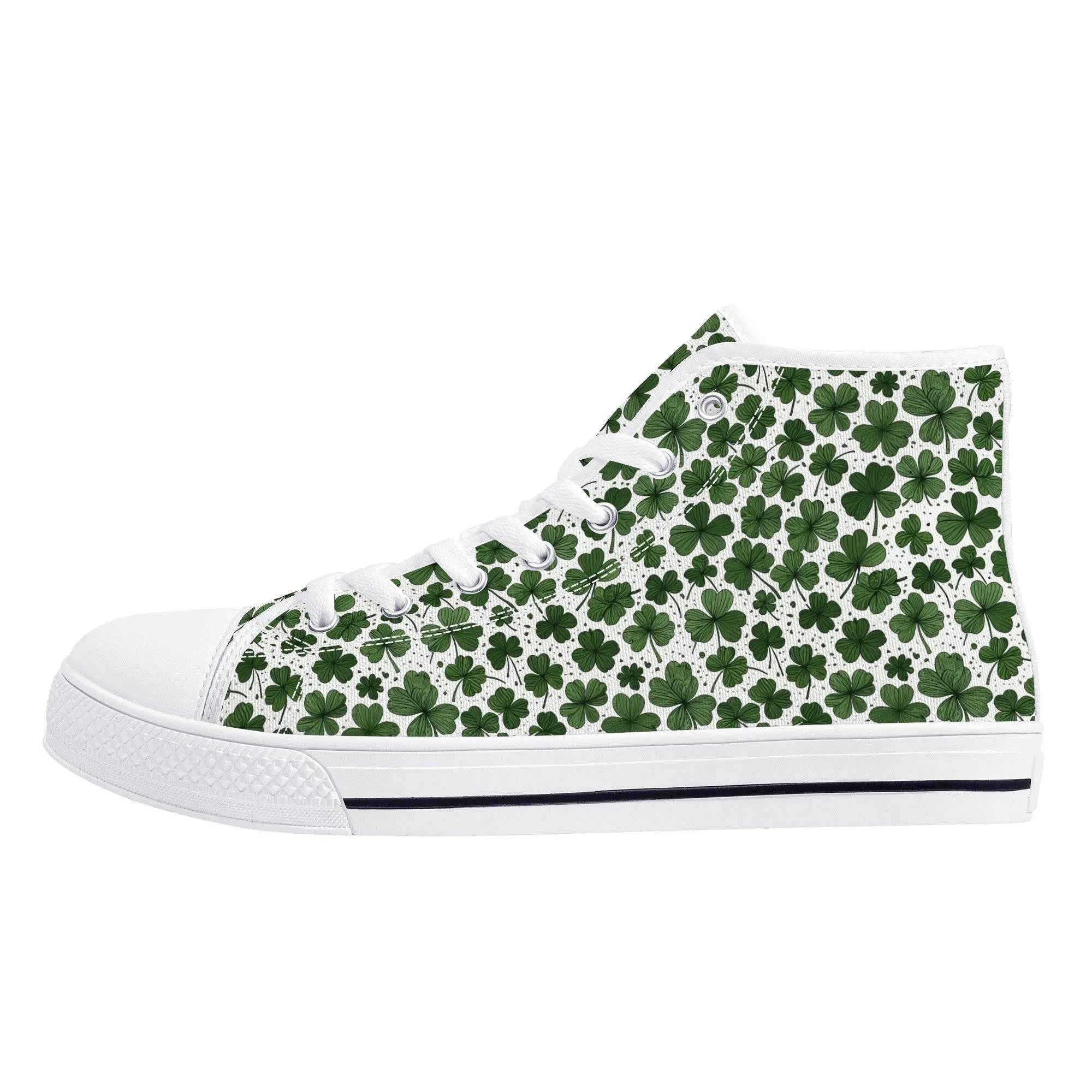 Clovers Mens High Top Canvas Shoes