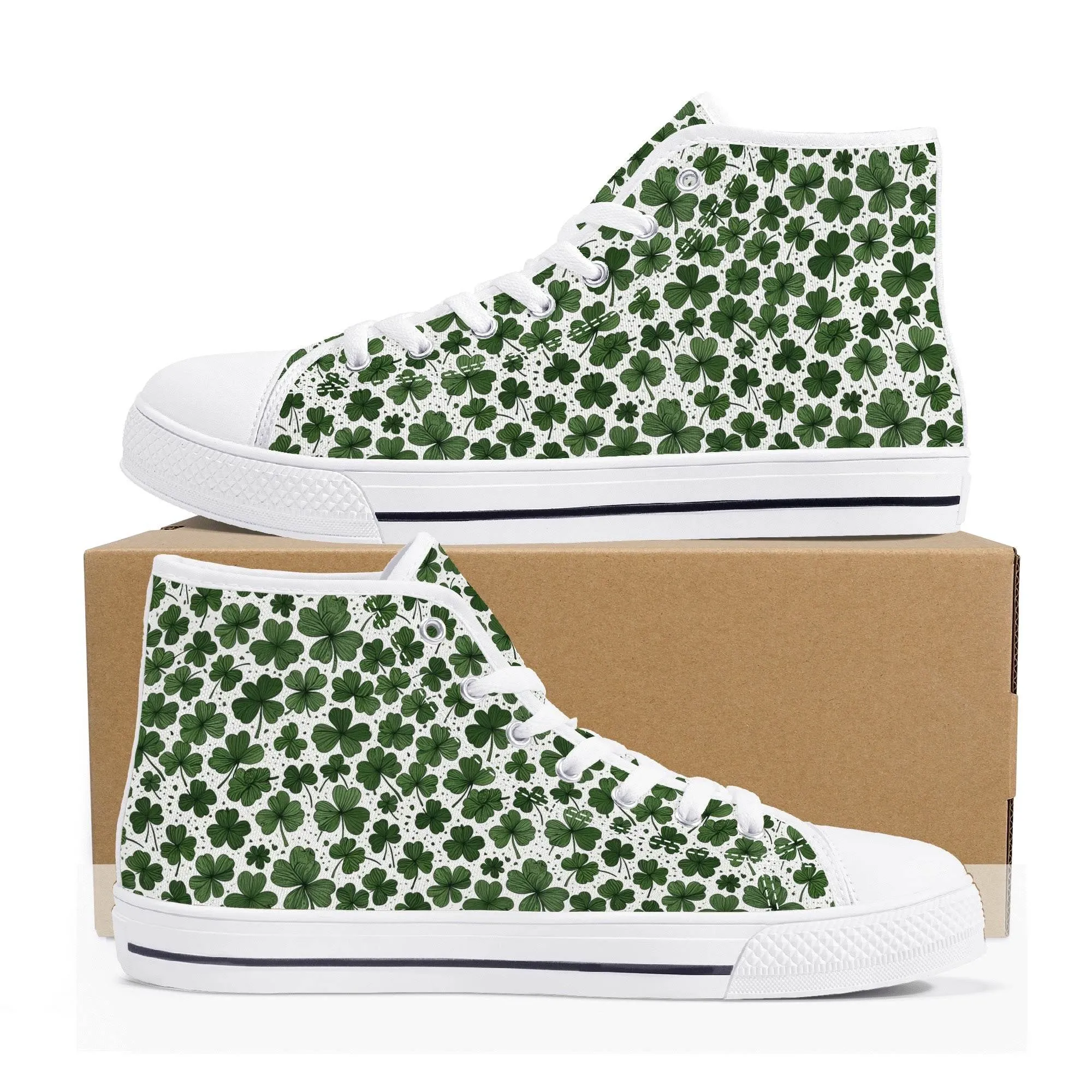 Clovers Mens High Top Canvas Shoes