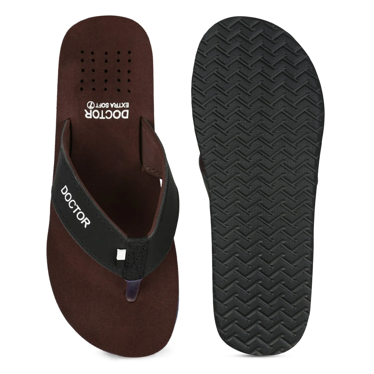 DOCTOR EXTRA SOFT D-24 Men's Sliders, Skin Friendly EVA Provides Optimum Support To Heel