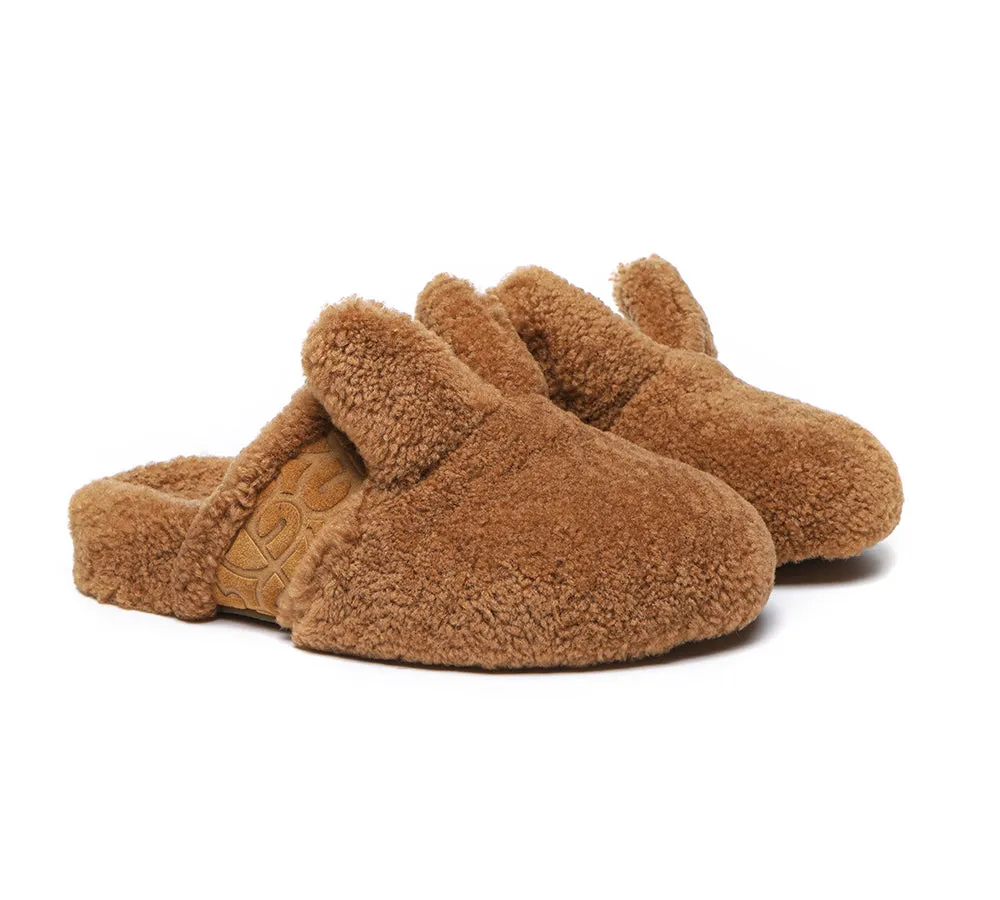 EVERAU® UGG Slippers Women Sheepskin Wool Fluffy Bunny