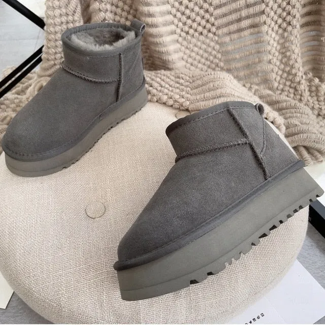 Fur Lined Extra Heeled Boots For Women