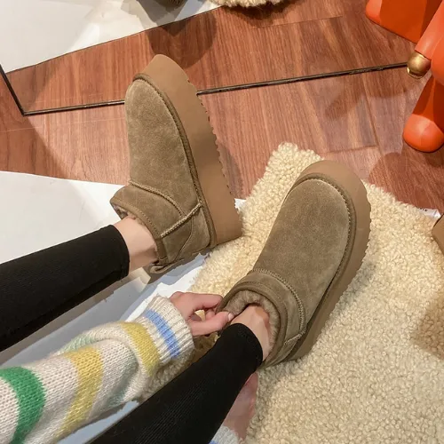 Fur Lined Extra Heeled Boots For Women