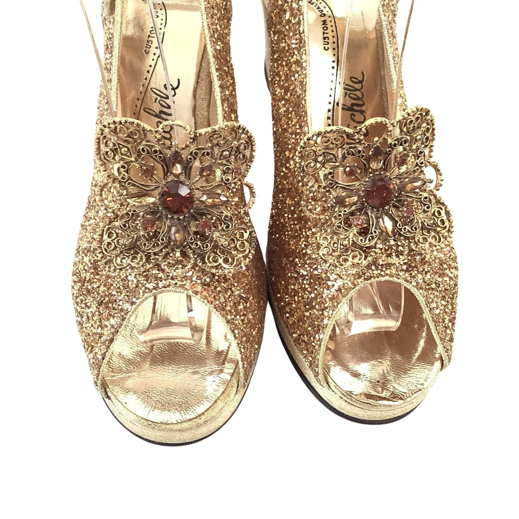 Gold Baroque Heels