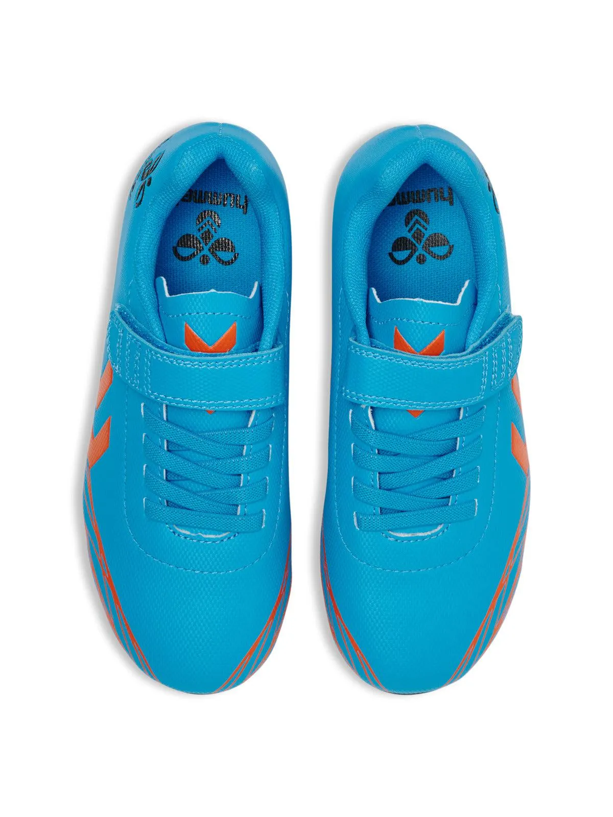 hummel Top Star Jr FG Soccer Cleats (blue/orange)