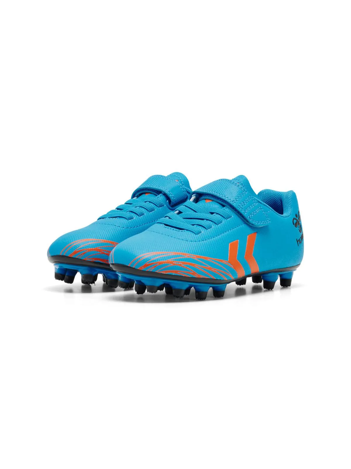 hummel Top Star Jr FG Soccer Cleats (blue/orange)