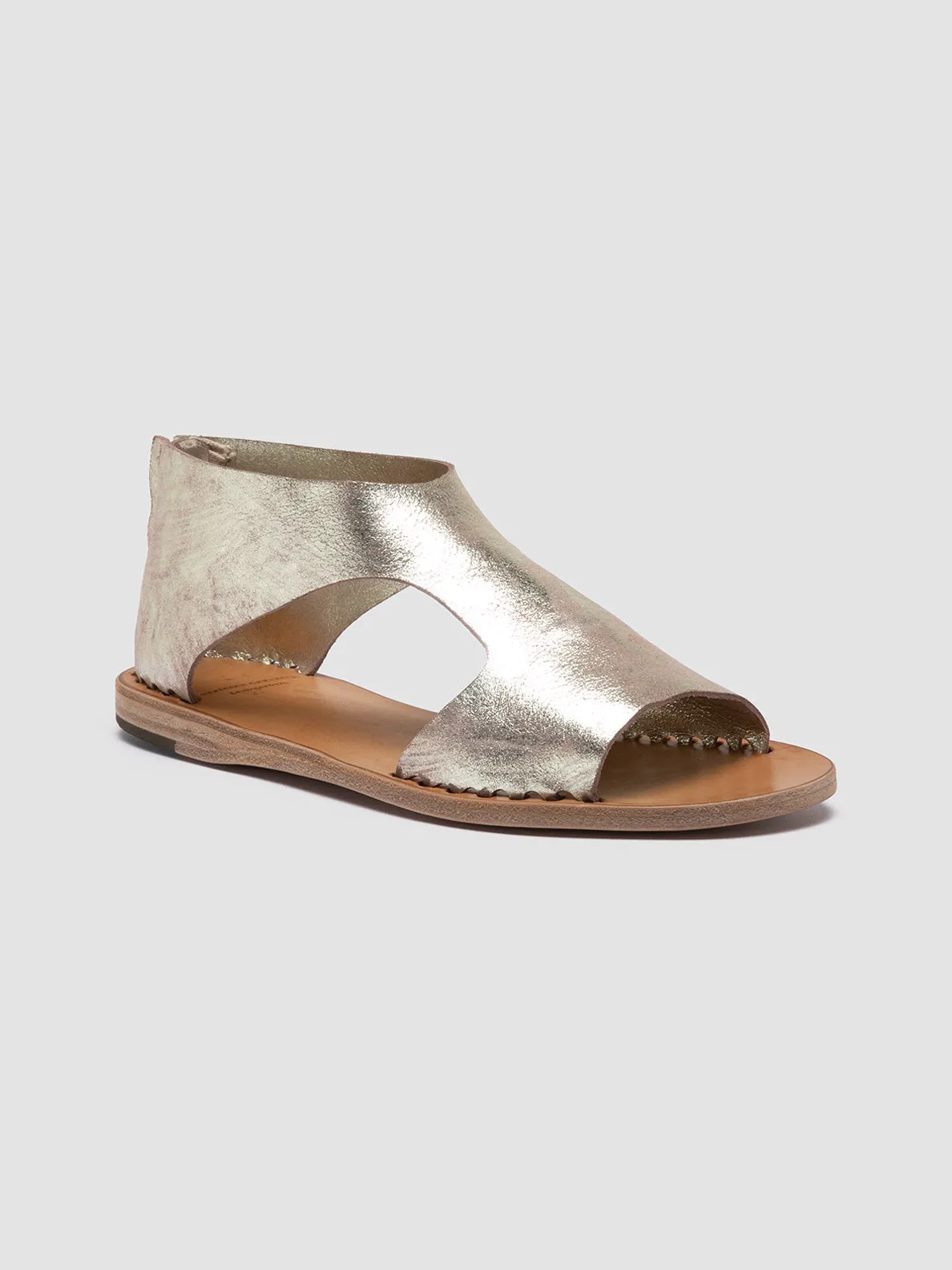 ITACA 047 - Gold Leather Sandals