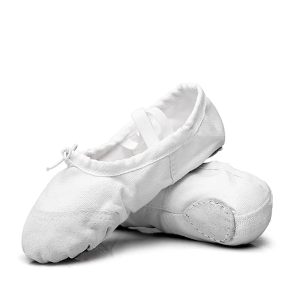 Kid Girl's Classic Canvas Practice Ballet Dancing Yoga Shoes