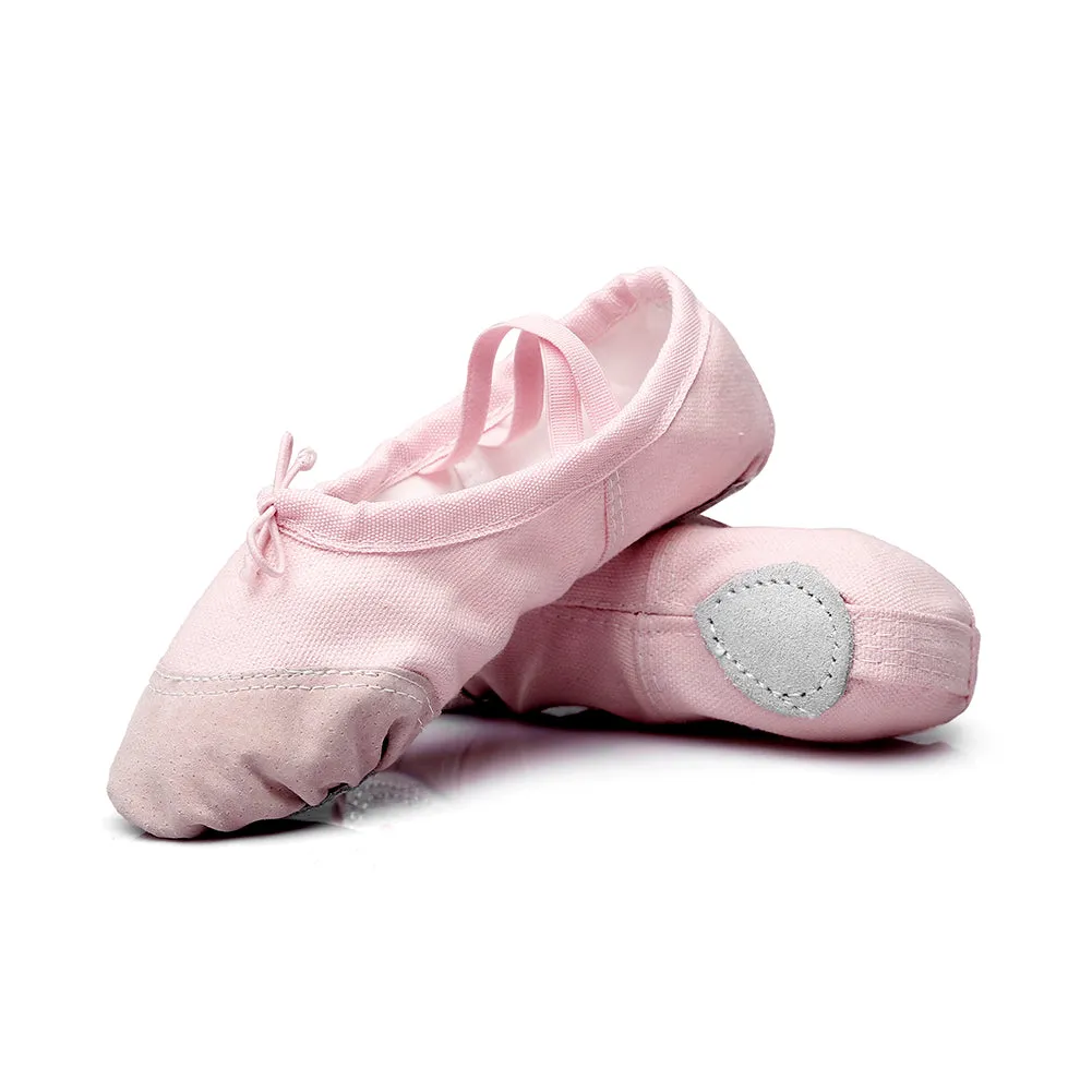 Kid Girl's Classic Canvas Practice Ballet Dancing Yoga Shoes