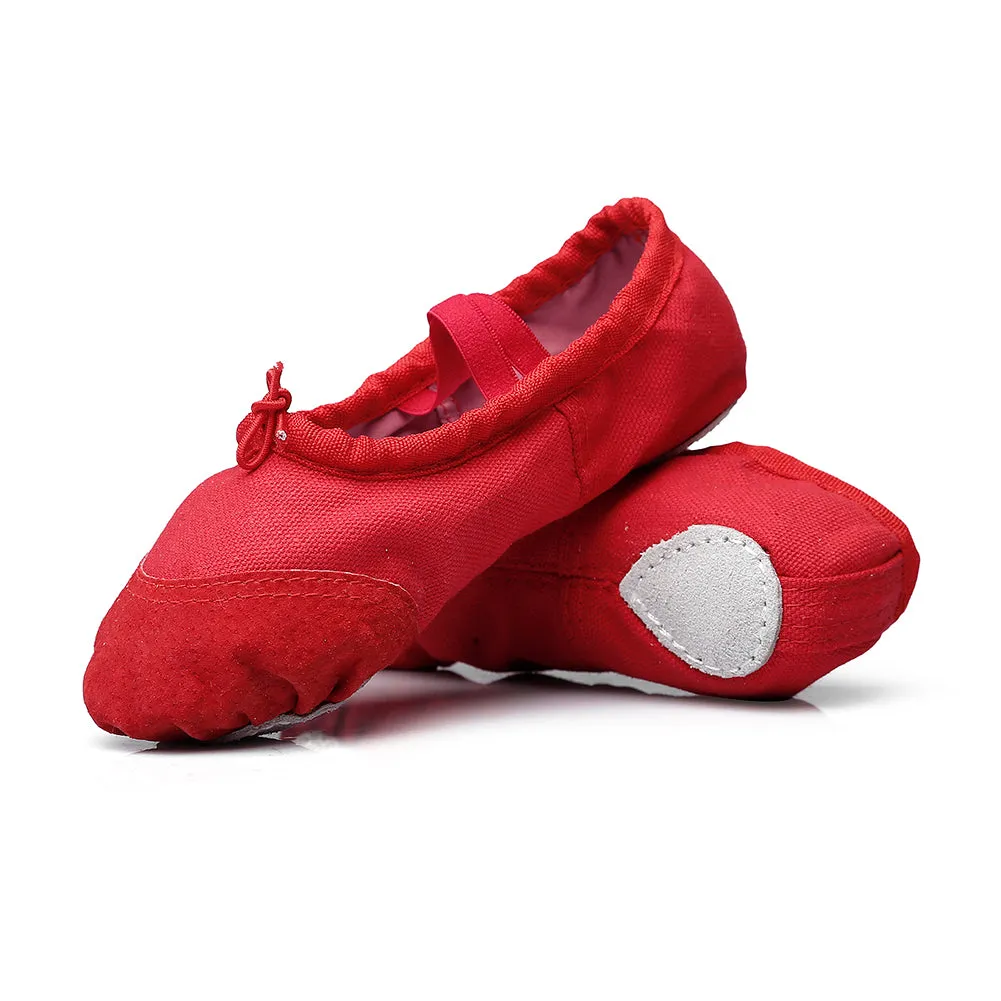 Kid Girl's Classic Canvas Practice Ballet Dancing Yoga Shoes