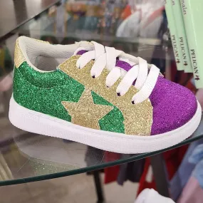 Kids's Mardi Gras Glitter Sneaker