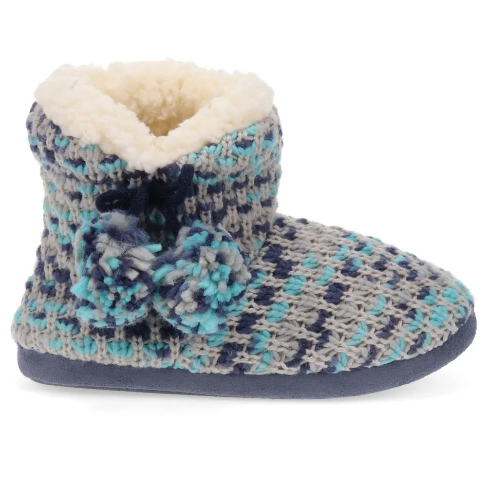 Knitted Faux-Fur-Lined Booties - GALOP40009 / 326 026