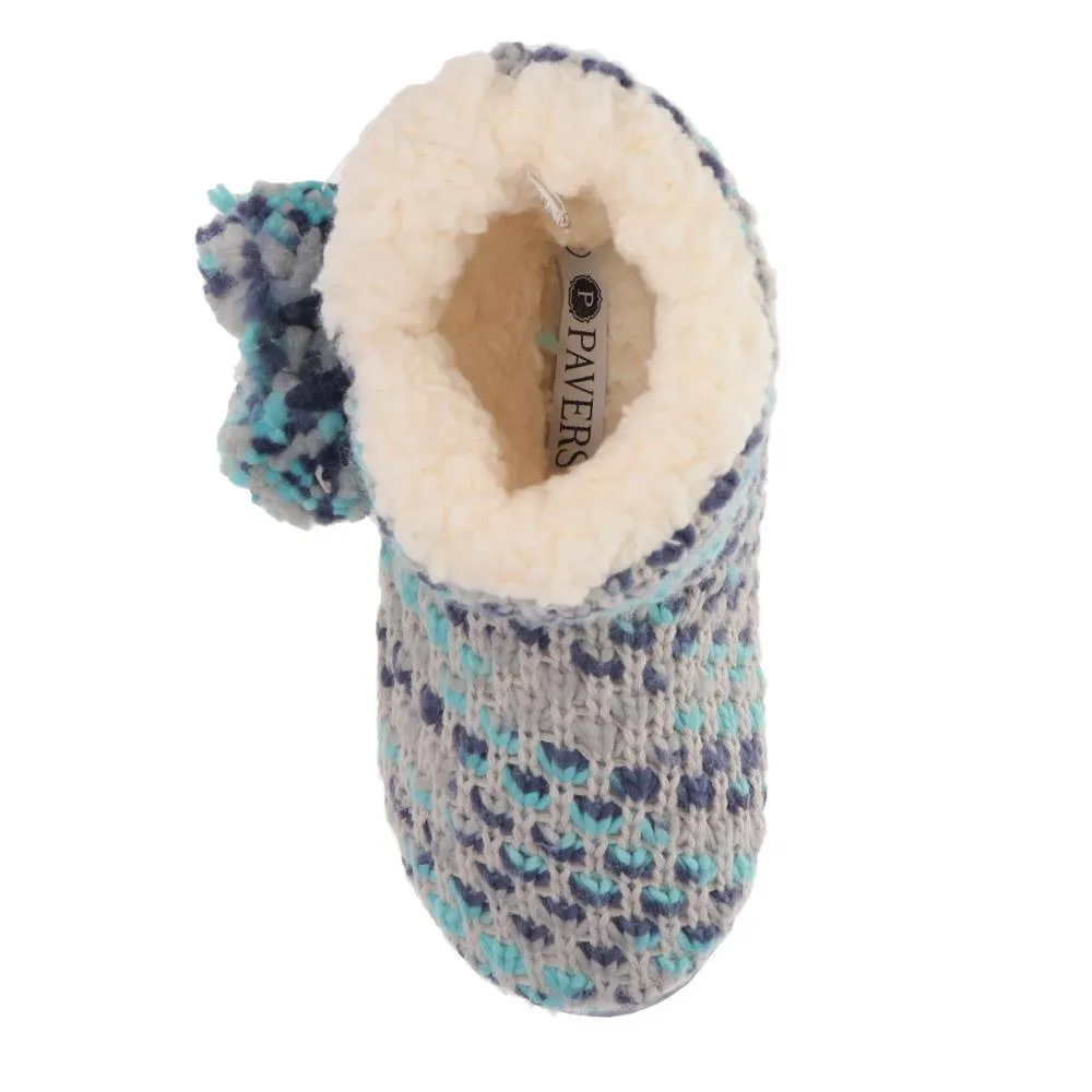 Knitted Faux-Fur-Lined Booties - GALOP40009 / 326 026