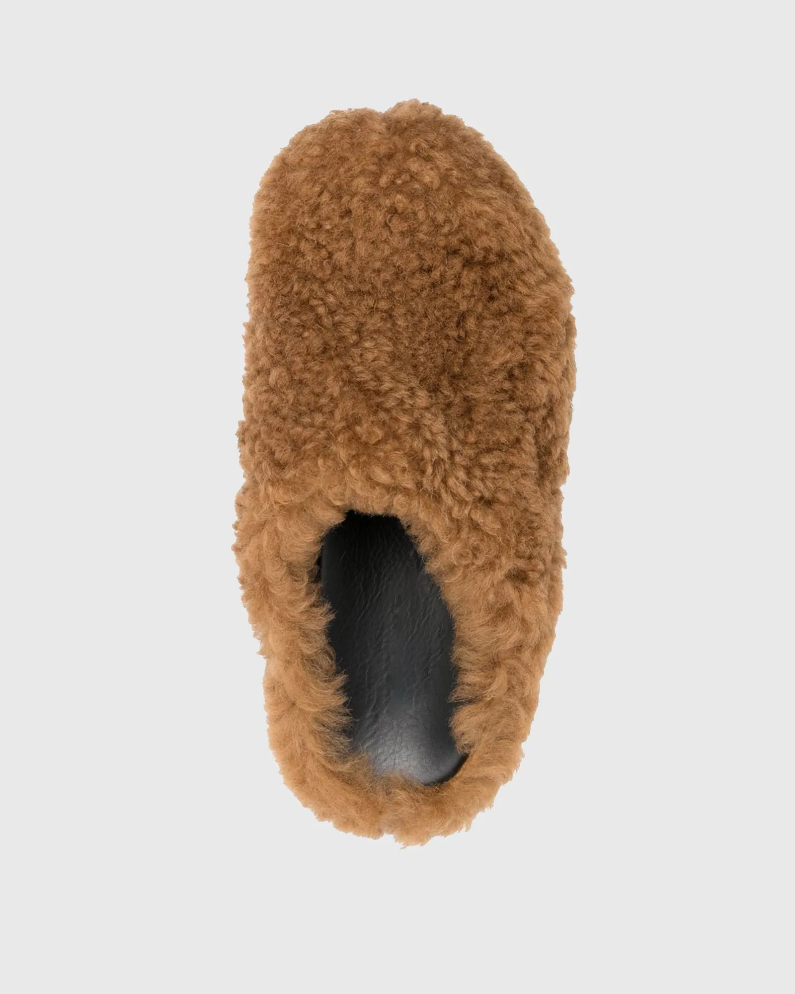 Malvina Faux Fur Slippers In Brown
