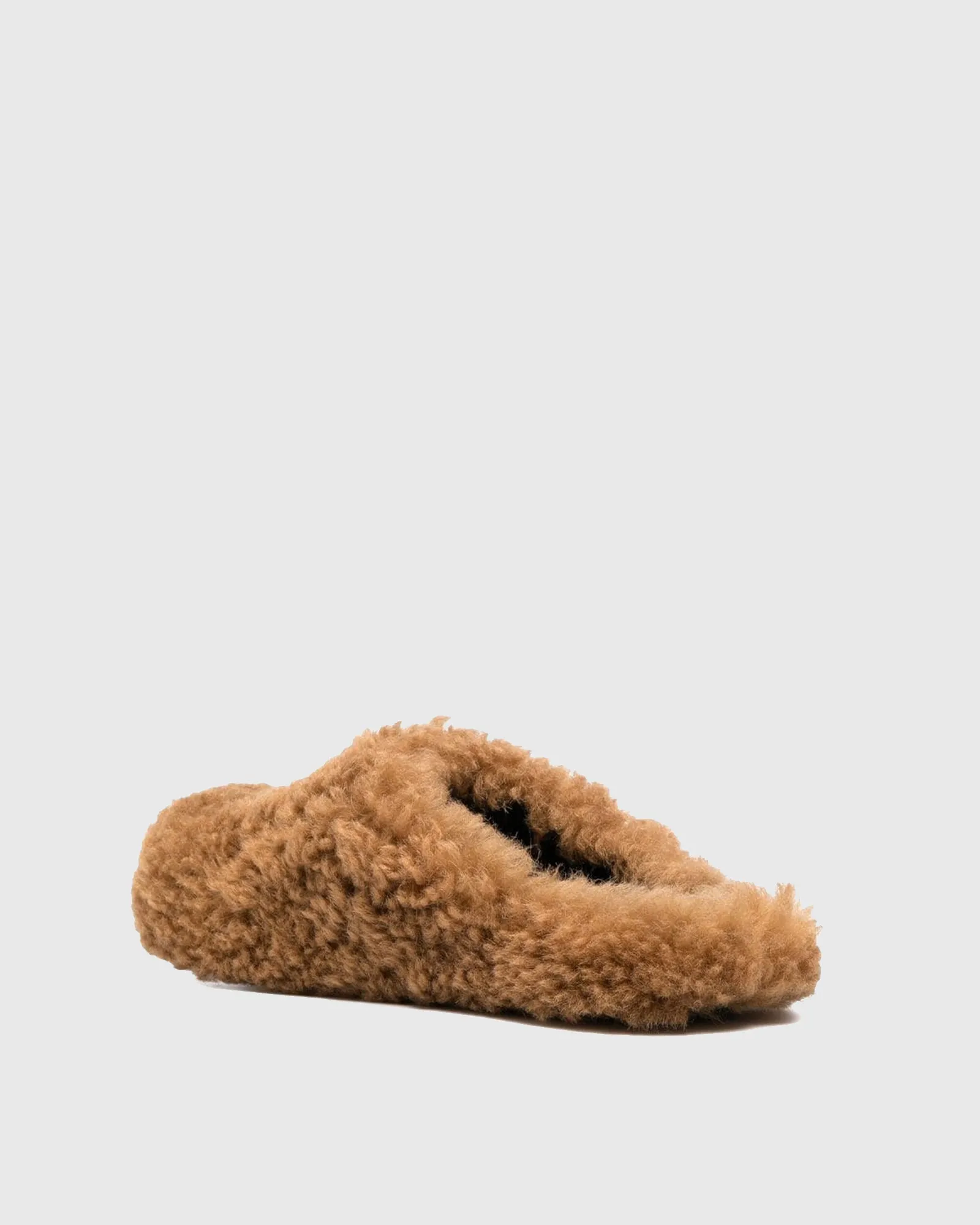 Malvina Faux Fur Slippers In Brown
