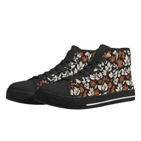 Mens Rubber High Top Dark Autumn Canvas Shoes