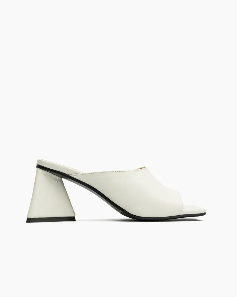 Minimalist Solid Color Chunky Heel Sandals
