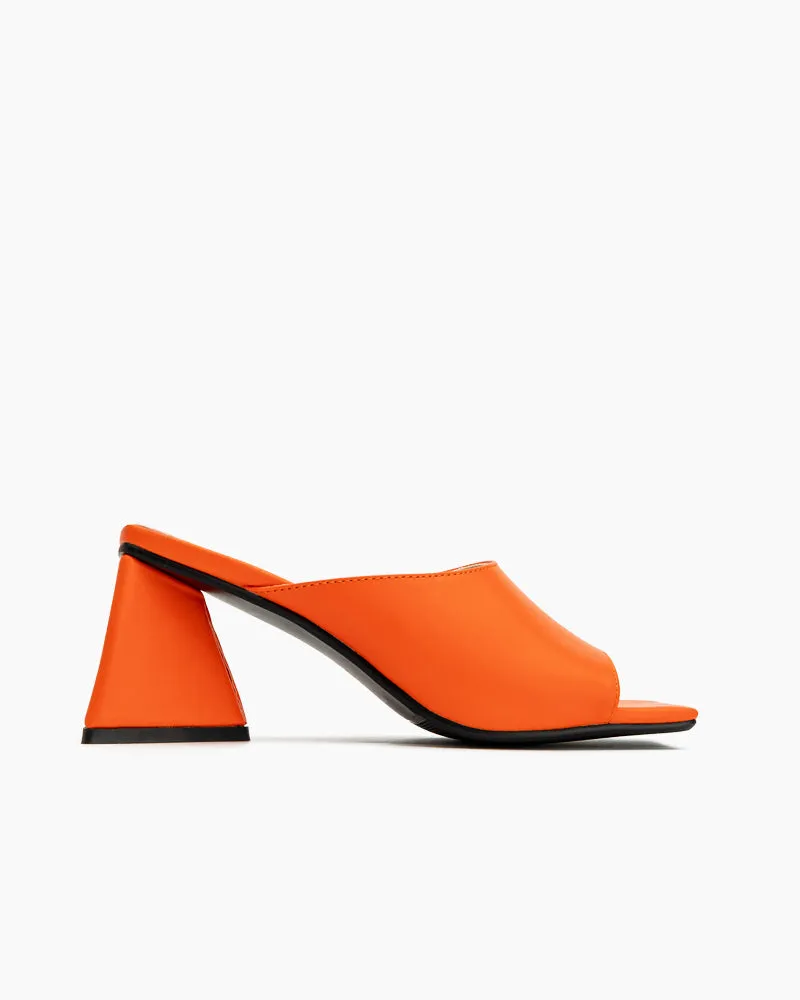 Minimalist Solid Color Chunky Heel Sandals