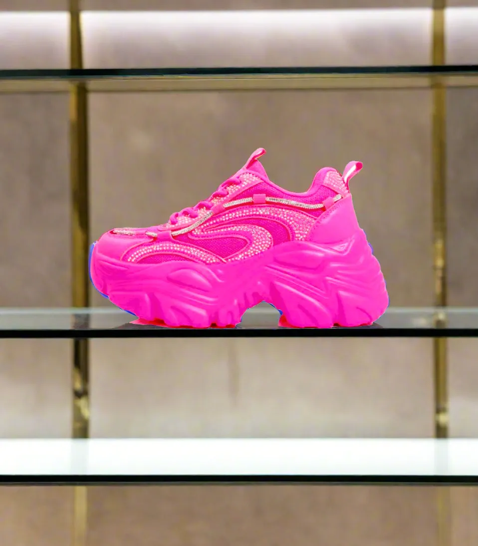 Neon Pink Sneakers