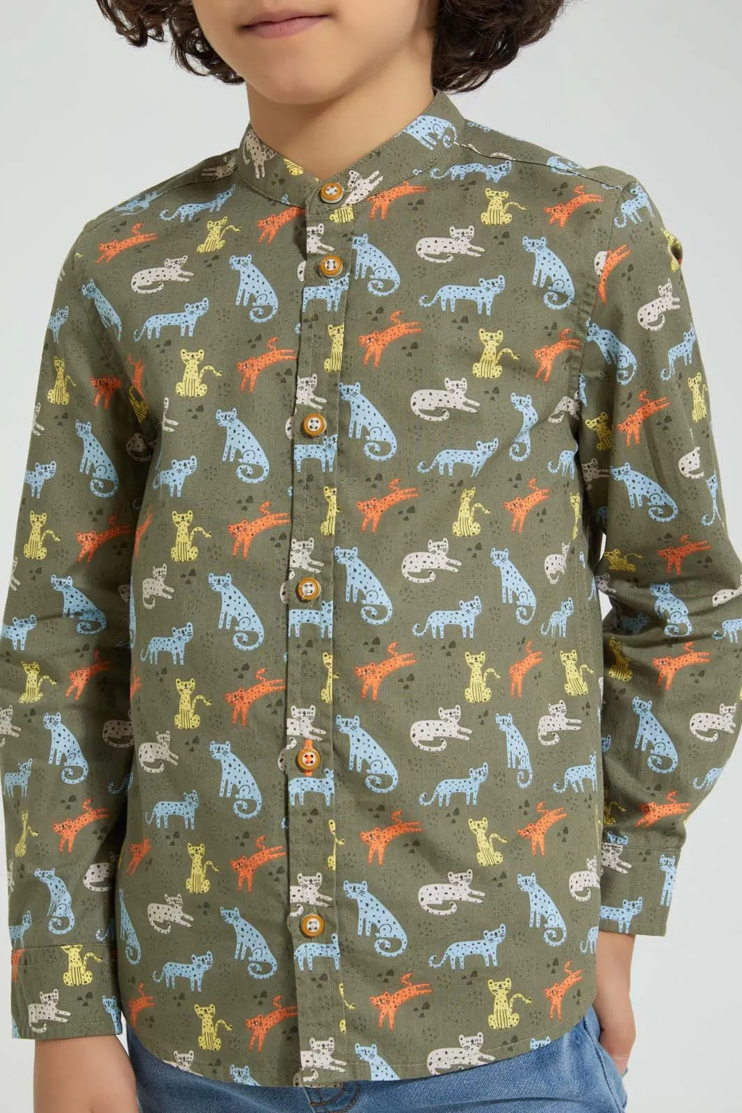 Olive Cat Shirt