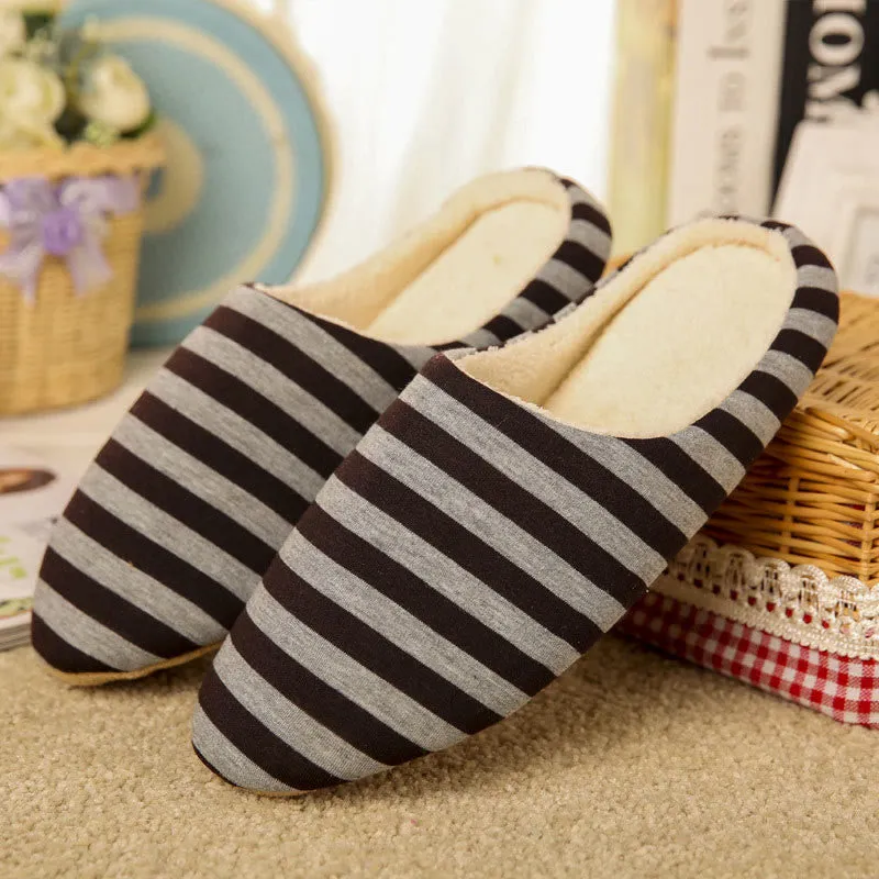 Plus Size Colorblock Stripes Slippers(3 Pairs)