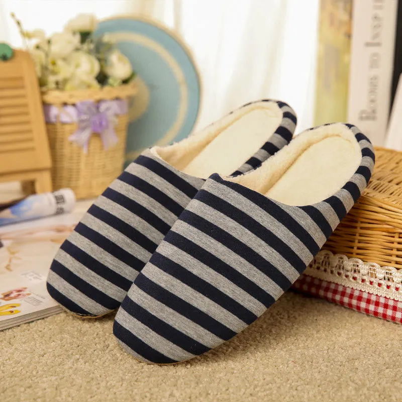 Plus Size Colorblock Stripes Slippers(3 Pairs)