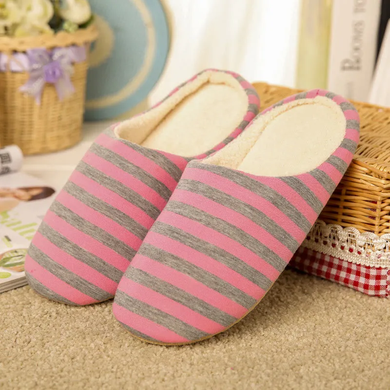 Plus Size Colorblock Stripes Slippers(3 Pairs)