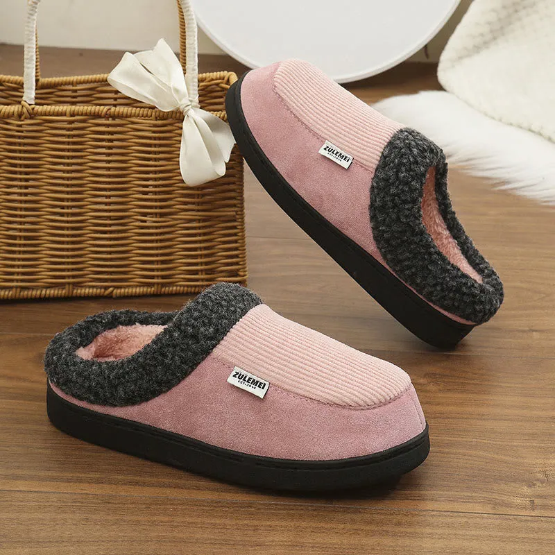 Plus Size Vertical Stripes Slippers
