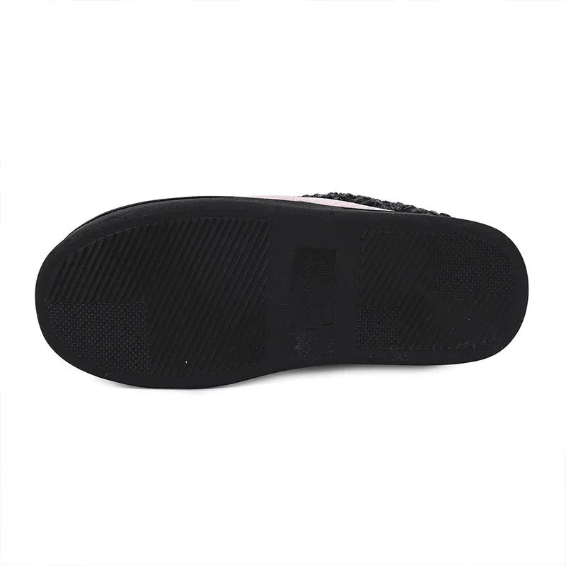 Plus Size Vertical Stripes Slippers