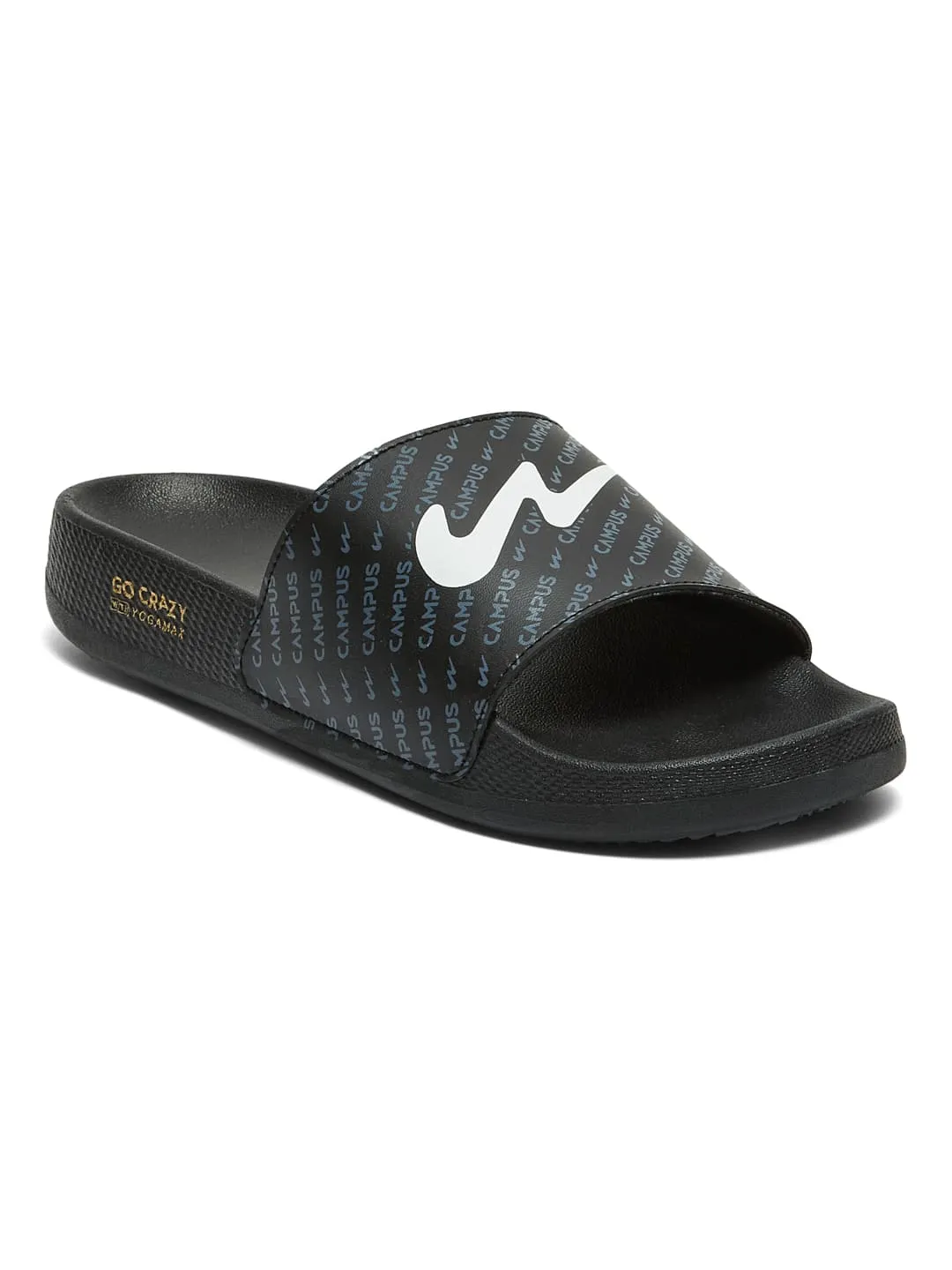 SL-444 Black Men's Slides