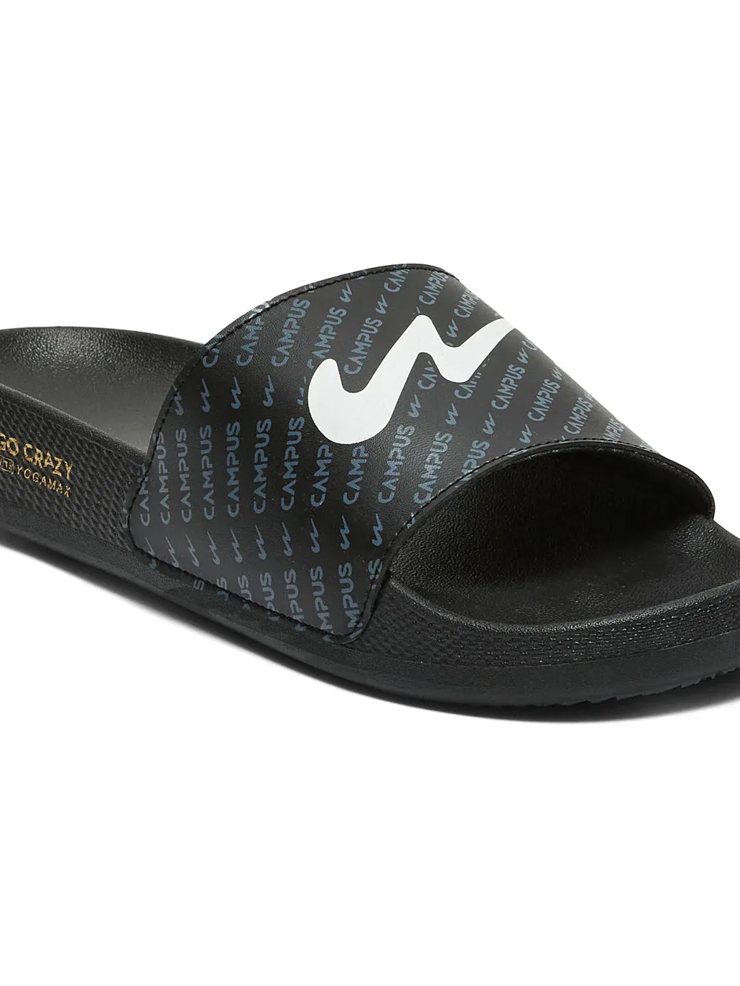 SL-444 Black Men's Slides