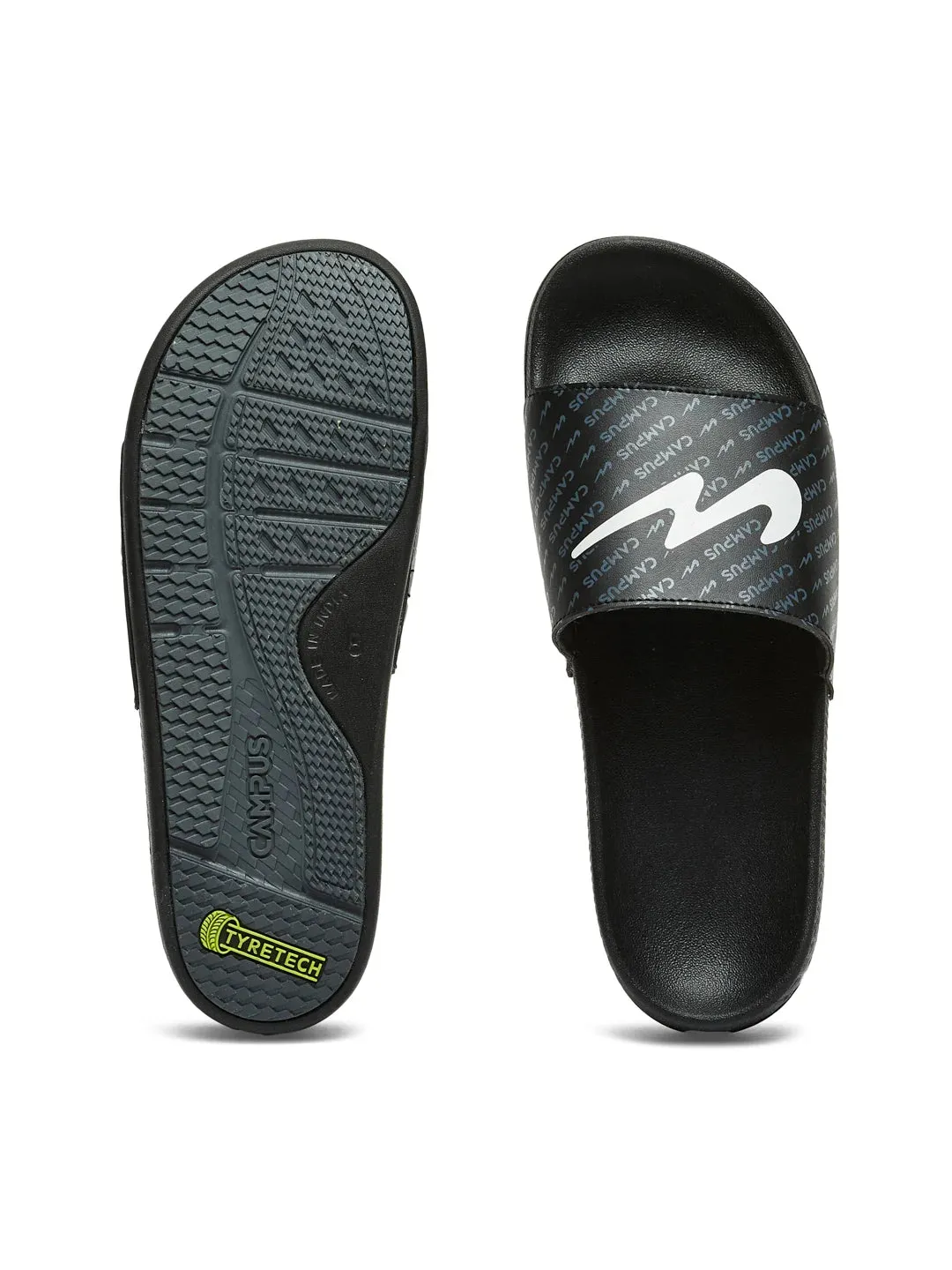 SL-444 Black Men's Slides